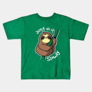 Slow sloth Kids T-Shirt